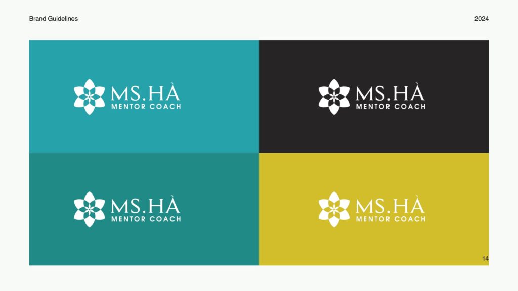 Hướng dẫn sử dụng nhận diện Thương Hiệu - Logo trên các nền màu chủ đạo