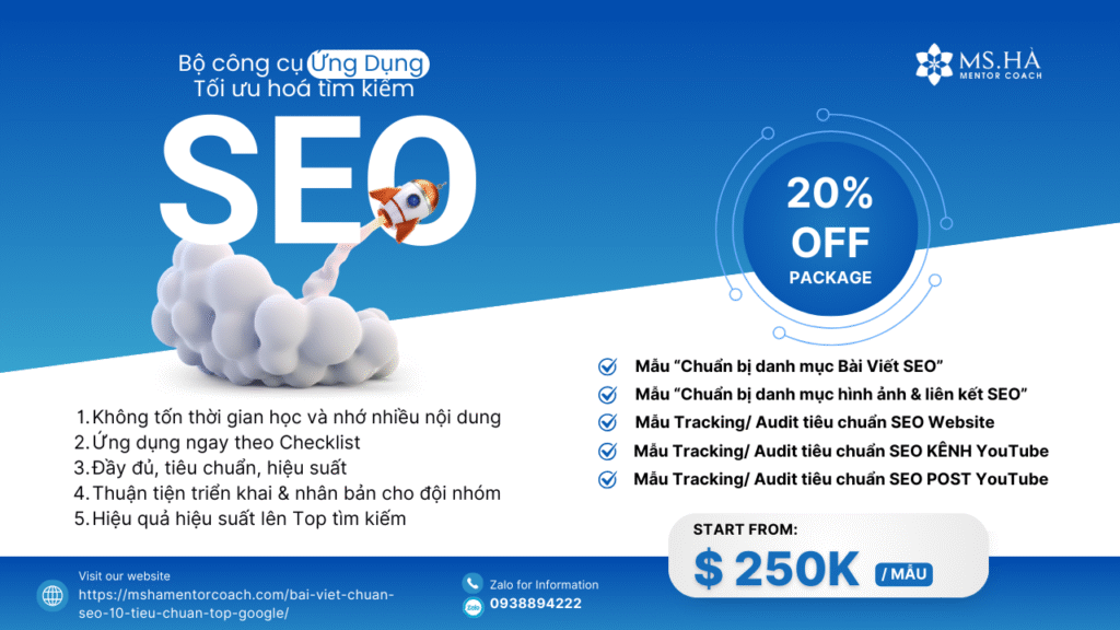 Bộ công cụ ứng dụng Tối Ưu Hoá Tìm Kiếm SEO - Bài viết Chuẩn SEO và Post YouTbe Chuẩn SEO